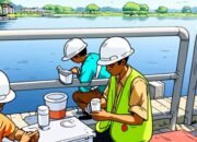 Air Bengawan Solo Tercemar, DLH Bojonegoro Ambil Sampel untuk Uji Laboratorium