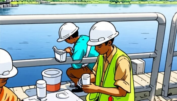 Air Bengawan Solo Tercemar, DLH Bojonegoro Ambil Sampel untuk Uji Laboratorium