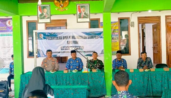 Pelantikan Anggota BPD PAW Mojorejo, Camat Kedungadem: Jalankan Amanah dengan Tanggung Jawab