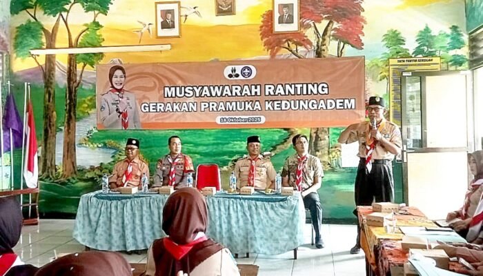 Estafet Kepemimpinan Pramuka Kedungadem Berlanjut, Drs. Abdul Wahid Resmi Pamit di Musran 2025