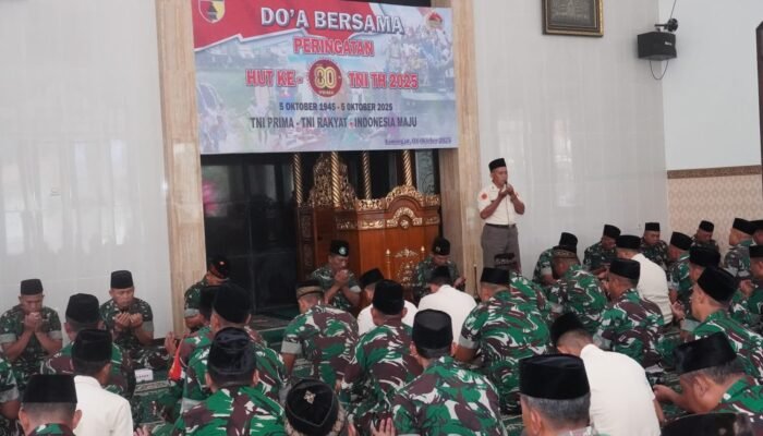 Kodim Lamongan Gelar Doa Bersama Menyambut HUT TNI ke-80, Wujud Syukur Harapan Untuk Indonesia Maju