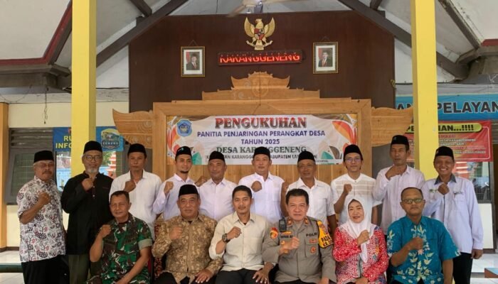 Menjaga Integritas Desa, Danramil Karanggeneng Hadiri Pengukuhan Tim Penjaringan Perangkat Desa