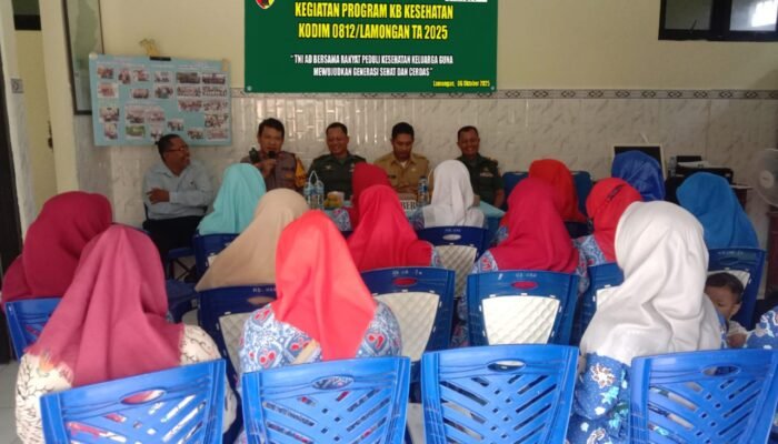 Kodim Lamongan Dan BKKBN Gencarkan Penyuluhan Dan Pelayanan KB Di Lamongan