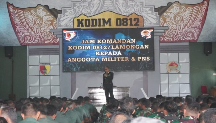 Dandim Lamongan Tekankan Bahaya Pinjol, Dorong Prajurit Hidup Bijak Dan Disiplin