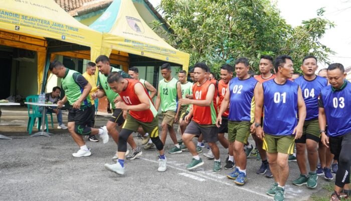 Jaga Ketangguhan Prajurit, Kodim Lamongan Gelar Tes Kesegaran Jasmani Periodik