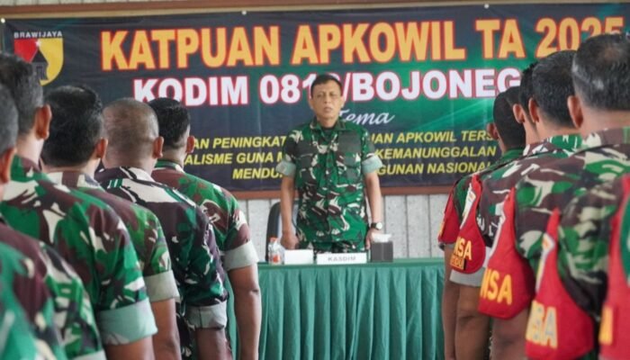 Bekali Kemampuan Binter Para Babinsa, Kodim Bojonegoro Gelar Katpuan Apkowil Tersebar