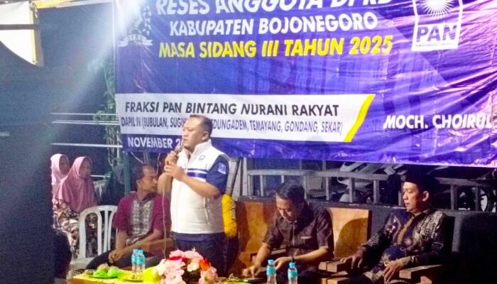 Program MBG dan Gayatri Dibahas di Reses, Anggota DPRD Bojonegoro Choirul Anam Pastikan Warga Dapil 4 Tak Tertinggal