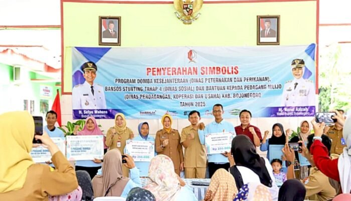 Tak Main-Main, Pemkab Bojonegoro Bagikan Domba hingga Bantuan UMKM