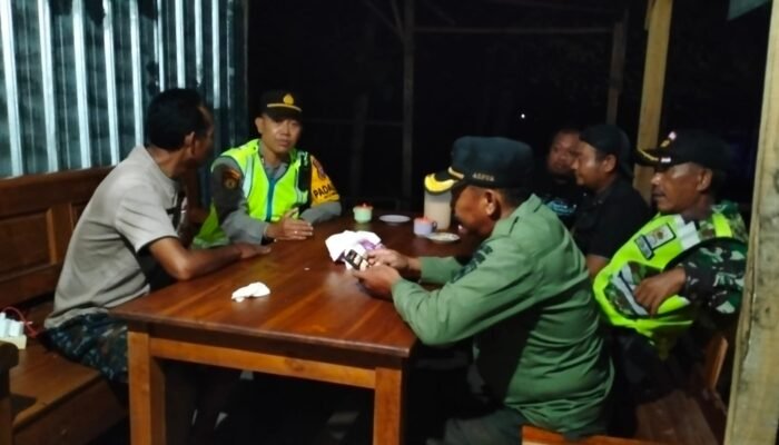 Sinergi Empat Pilar,Babinsa, Polsek, Satpol PP, Dan Polhut Ngimbang Satukan Langkah Jaga Kedamaian