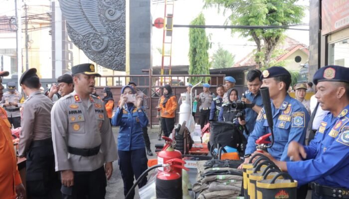 ‎Polres Lamongan Gelar Apel Siap Tanggap Darurat Bencana ‎