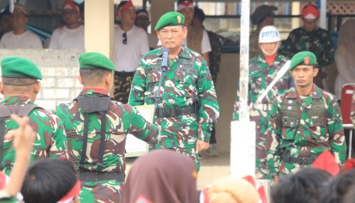 ‎Kodim Lamongan Tanamkan Cinta Tanah Air Sejak Dini,Di MI Ma’arif NU Sunan Drajad