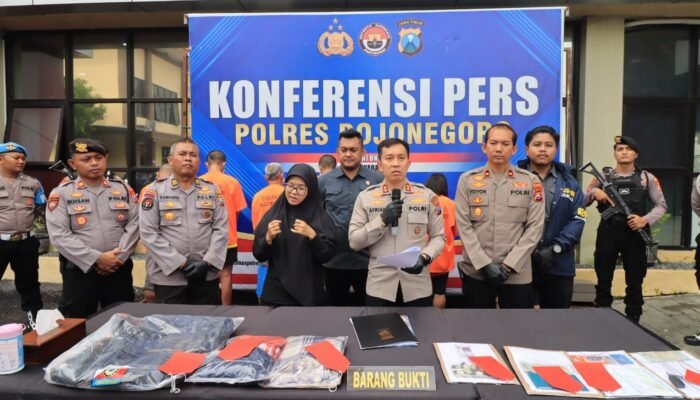 Polres Bojonegoro Tangkap Empat Tersangka Aksi Curanmor
