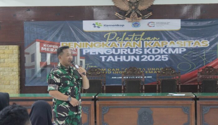 ‎Pasi Ter Kodim Lamongan Beri Pembekalan Kepada Pengurus KDKMP Se-Kabupaten Lamongan