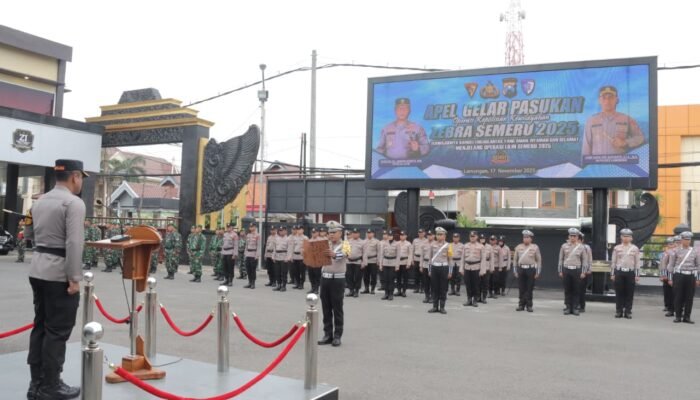 Polres Lamongan Siap Amankan Operasi Zebra Semeru 2025