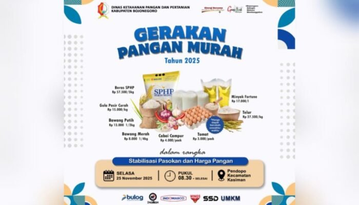 Warga Kasiman Bojonegoro Bisa Belanja Murah Mulai Rp 3.000 di GPM 25 November