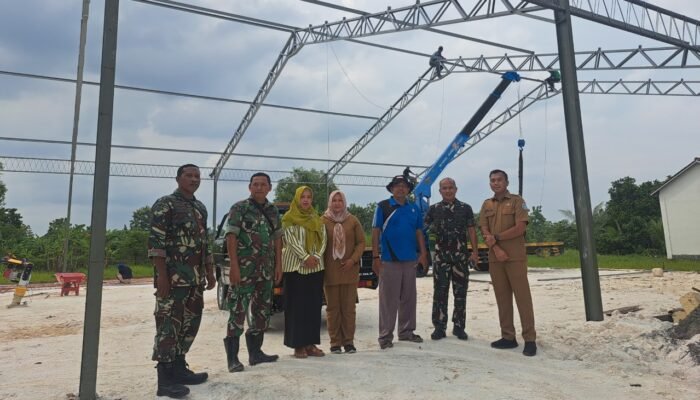 Dandim Lamongan Tinjau Pembangunan KDKMP Di Dua Desa Kecamatan Lamongan