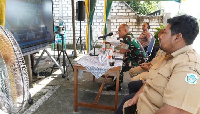Dandim Lamongan Dan Forkopimda Ikuti Vicon Presiden RI
