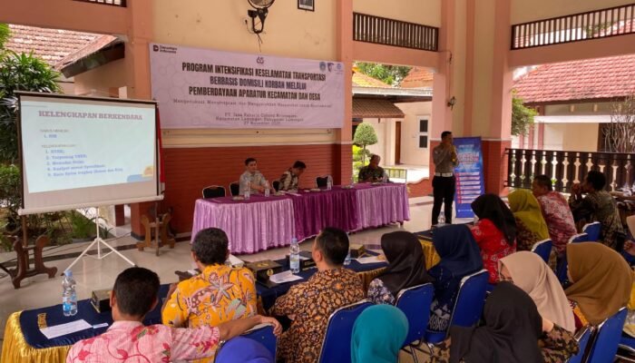 Gencarkan Keselamatan, Satlantas Lamongan Gandeng Jasa Raharja Dan Pemdes