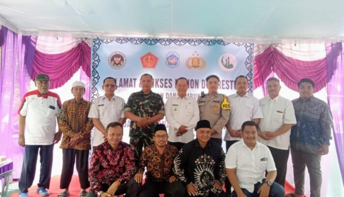 ‎PJ Danramil Pucuk Dan Muspika Hadiri Tasyakuran Launching SPPG Di Desa Ngambek
