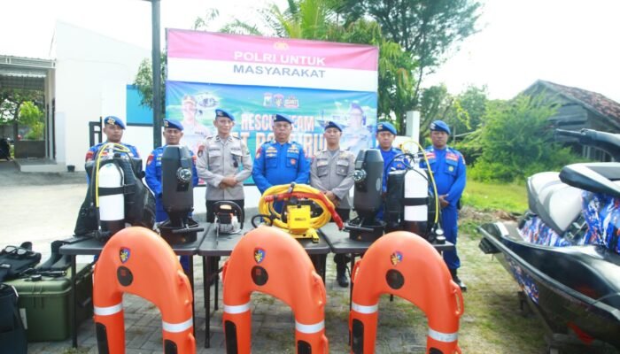 Polairud Lamongan Siagakan Pos Rescue Hadapi Musim Hujan