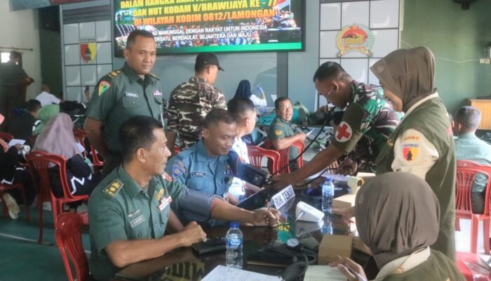 ‎Setetes Darah, Sejuta Kepedulian Melalui Giat Sosial Digelar Oleh Kodim Lamongan
