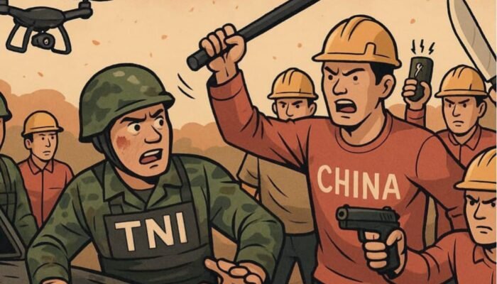 ‎TKA Cina  Mengamuk, TNI Diserang Wibawa Negara Dihantam