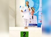 Bangga, Rezkia Arvianti Raih Podium di Kejurkab Karate Bojonegoro