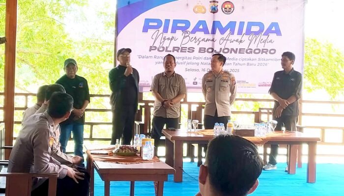 Jelang Natal dan Tahun Baru, Polres Bojonegoro Rangkul Awak Media Lewat PIRAMIDA