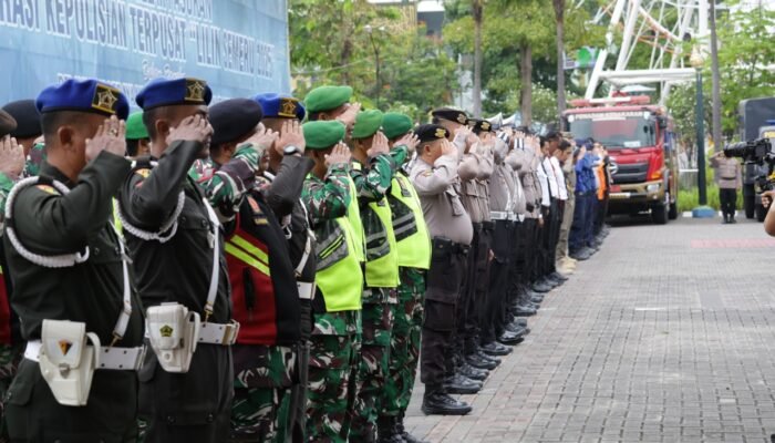 ‎TNI-Polri Dan Pemkab Lamongan Kompak Amankan Nataru