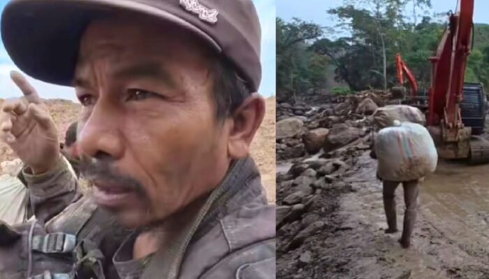 Pulang-Pergi 5 Jam, Warga Takengon Aceh Tengah Tembus Longsoran untuk Beli Logistik