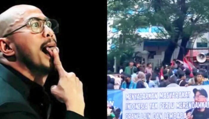 Ribuan Massa Demo Komdigi dan KPI, Tuntut Tindakan atas Show Mens Rea