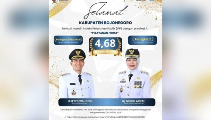 Dari Peringkat 100 ke 6 Nasional, Pelayanan Publik Bojonegoro Melonjak