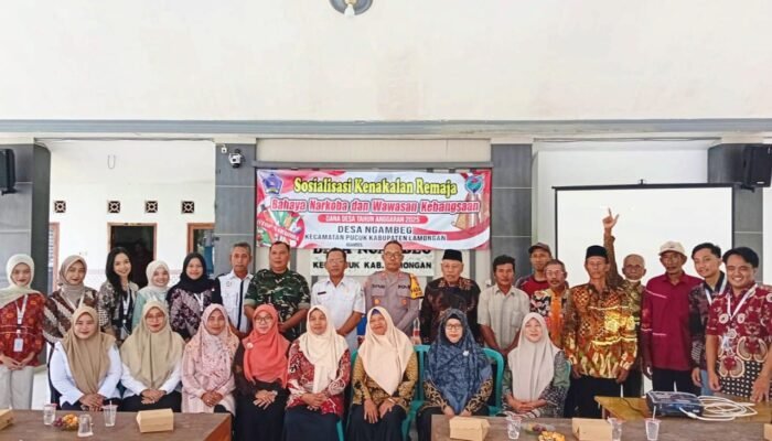 Bentengi Remaja, Muspika Pucuk Lamongan Gelar Sosialisasi Narkoba