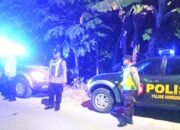 Cegah Kejahatan, Polisi Sumberrejo Bojonegoro Patroli Bersinggungan