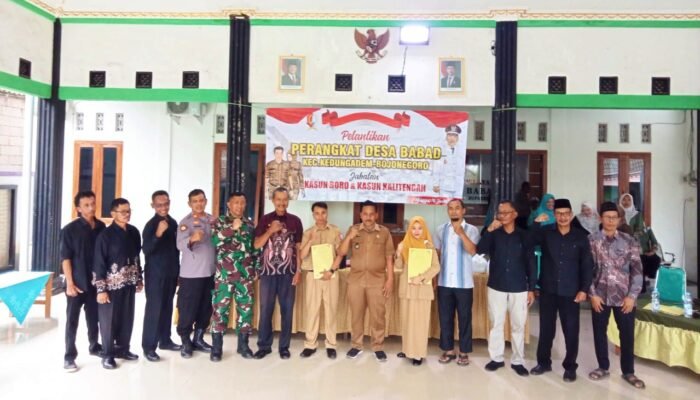 Dua Kepala Dusun Desa Babad Bojonegoro Dilantik, Kades Tekankan Pelayanan Publik