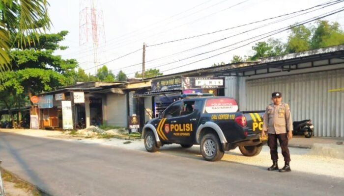 Cegah Curanmor dan Premanisme, Polisi Patroli Sore di Kepohbaru Bojonegoro