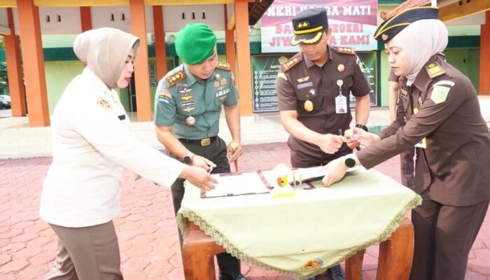 Sinergi TNI dan Kejaksaan Menguat di Lamongan, MoU Resmi Ditandatangani