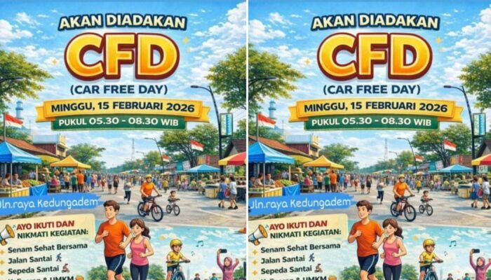 CFD Kedungadem Bojonegoro Hadir Lagi, Senam, Kuliner, dan UMKM Ramaikan Pagi