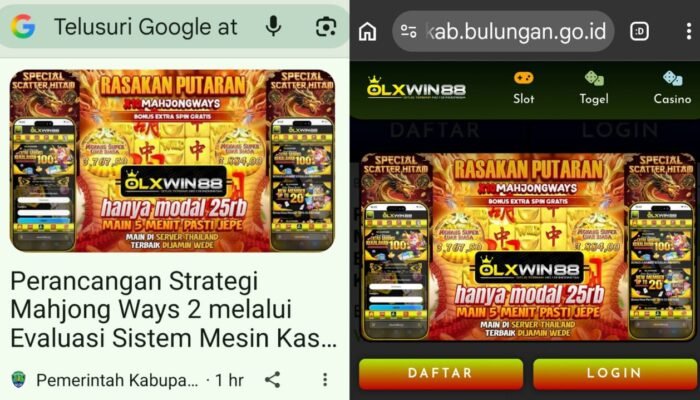 Domain Pemerintah Disalahgunakan, Website Pemkab Bulungan Kena Hack