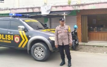 Cegah Kriminalitas, Polisi Gondang Bojonegoro Turun Langsung ke Pusat Keramaian