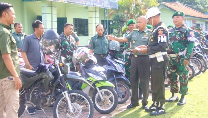 Tak Ada Toleransi, Kodim Lamongan Gelar Sidak Kendaraan Internal