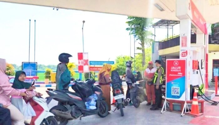 SPBU di Baureno Bojonegoro Dipantau, Distribusi BBM Dipastikan Aman
