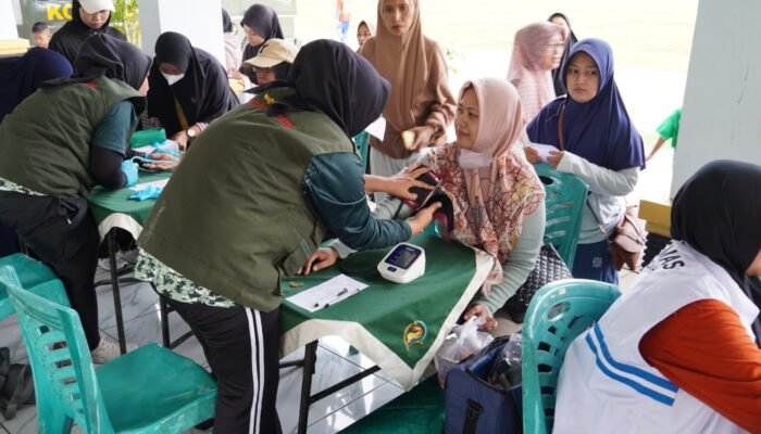 Sambut HUT Ke-80 Persit KCK, Kodim Bojonegoro Gelar Donor Darah dan Layanan Kesehatan Gratis