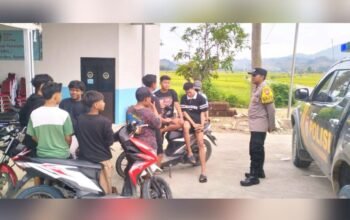 Ramadhan Tertib, Polisi Gondang Bojonegoro Patroli Cegah Balap Liar