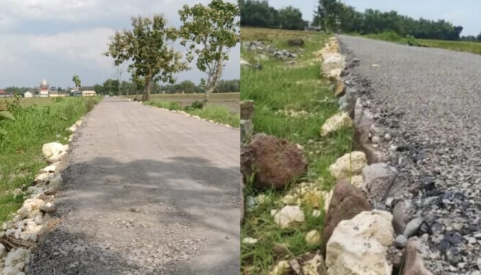 Cuma 3 Cm, Warga Margoagung Sumberrejo Bojonegoro Protes Keras Proyek Aspal BKKD yang Diduga Asal Jadi