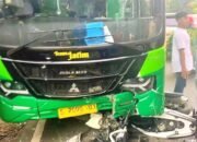 Pengendara Motor di Lamongan Tewas Usai Ditabrak Bus Trans Jatim