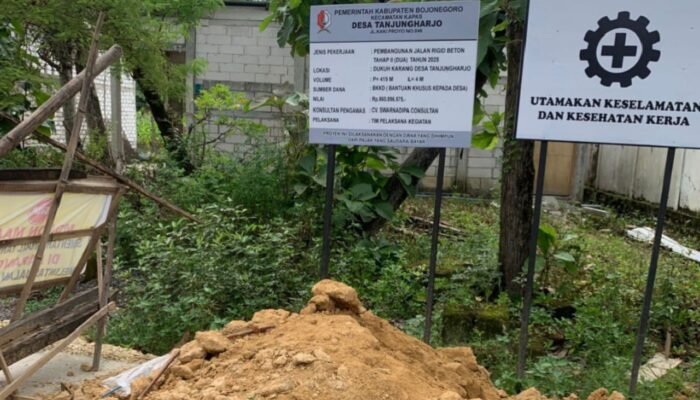 Jalan Beton di Tanjungharjo Kapas Bojonegoro Disorot, Panjang Diduga Tak Sesuai Anggaran