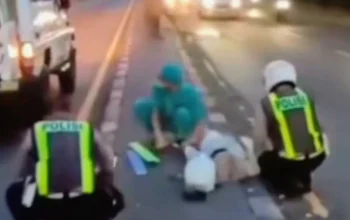 Kecelakaan Jalan Padat Lamongan, Warga Langsung Berhamburan