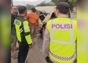Gagal Jaga Jarak, Truk Picu Kecelakaan Berantai di Jalan Babat–Lamongan