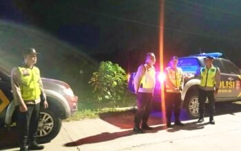 Patroli Malam Hari, Polisi Kedungadem Bojonegoro Persempit Ruang Gerak Pelaku Kejahatan